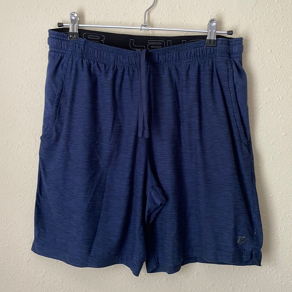 Layer 8 Quick Dry Men’s Navy Athletic Shorts (Medium)